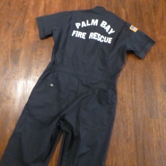 PALM BAY FIRE RESCUE SEXY COVERALL SIZE MED / RG DURABLE PRESS UNISEX - Picture 2 of 10